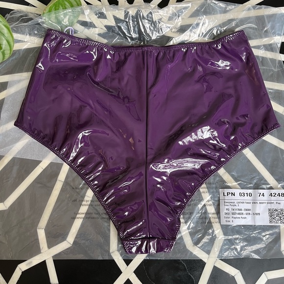 Savage X Fenty Playtime Purple Leather Tease Xtra VIP Box Set - Picture 6 of 8